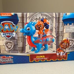 PAW Patrol Rescue Knights Zuma & Dragon Ruby Playset NEW